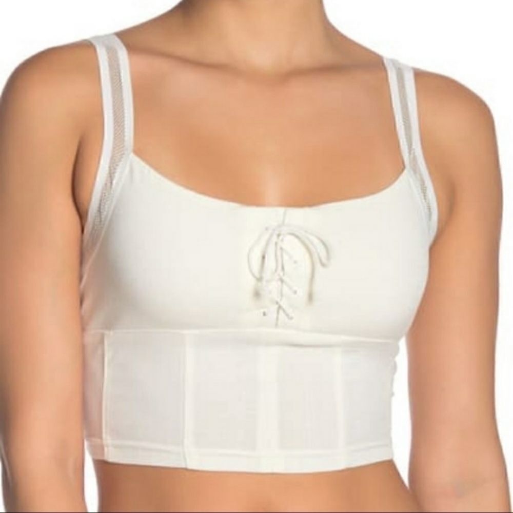 Free People She's Fancy Brami Ivory Top NWT